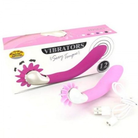 12 LICKING VIB USB Rechargeable Tongue Vibrator